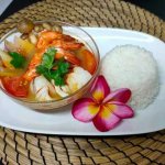 Tom Yum Chicken (Creamy) With Rice